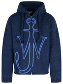 Jw Anderson Blue Wool Sweater