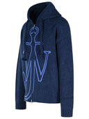 Jw Anderson Blue Wool Sweater
