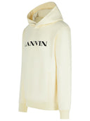 Sudadera de algodón de lanvin marfil