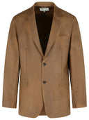 Maison Margiela Blazer En Mohair Et Laine Marron