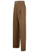 Maison Margiela Brown Mohair en wollen broek