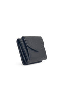 Maison Margiela 'Four Stitches' compacte Black Lear Wallet