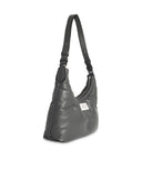 Maison Margiela 'Hobo Glam Slam' Bolsa pequeña en Pebble Grey Lear