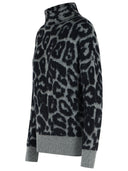 Stella Mc Cartney Grey Alpaca Blend Turtleneck Sweater