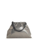 Stella Mc Cartney 'Falabella' Mini Bag In Silver Eco Lear