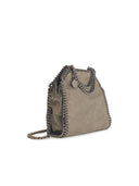 Stella Mc Cartney 'Falabella Tiny' Silver Faux Lear Bag