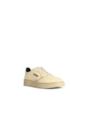 Autry 'Medalist Low' Silver and Powder Lear Sneakers