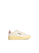Autry 'Medalist Low' White y Pink Lear Sneakers