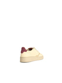 Autry 'medaillewinnaar Low' Marshmallow en 'Bourgondy' Lear Sneakers