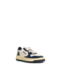 Autry 'Medalist Low' hvide og blå Lear sneakers