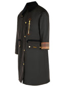 Barbour 'Evette' Dark Brown Waxed Cotton Parka