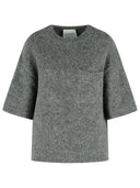 Jersey Cerrado Mezcla Alpaca Gris
