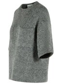 Jersey Cerrado Mezcla Alpaca Gris