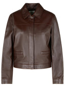 Lou Lou Studio 'Ascot' Brown Lear Jacket