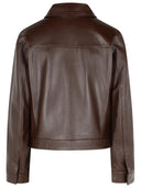Lou Lou Studio 'Ascot' Brown Lear Jacket