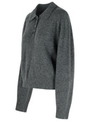 Loulou De Saison 'Homere' Grey Cashmere Sweater