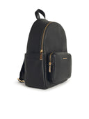 Michael Michael Kors 'Tanner' Medium Backpack In Black Hammered Lear