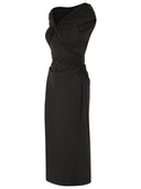 Michael Michael Kors Longuette 'Viscose Blend Dress z nagim ramionami