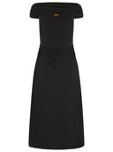 Michael Michael Kors Longuette 'Viscose Blend Dress z nagim ramionami