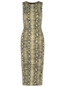 Michael Michael Kors Snake Print Viscose Blend Dress