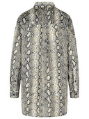 Michael Michael Kors Snake Print Cotton Shirt