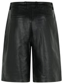 Michael Michael Kors Black Pleated Lear Bermuda Shorts
