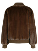 P.A.R.O.S.H. Brown Faux Fur Coat