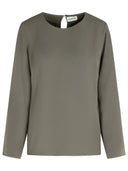 P.A.R.O.S.H. 'Poker' grijze polyester blouse