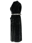 P.A.R.O.S.H. Black Faux Fur Coat
