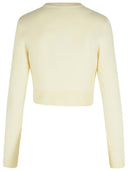 Self Portrait Cream Wool Knit Cardigan