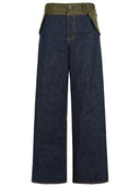 Sacai Blue Cotton Jeans