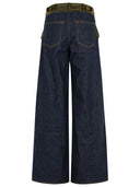 Sacai Blue Cotton Jeans