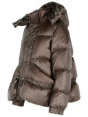 Chaqueta de nylon down de Sacai Brown