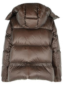 Chaqueta de nylon down de Sacai Brown