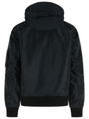 Chaqueta de nylon negro de Sacai