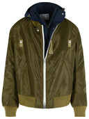 Chaqueta de nylon verde Sacai