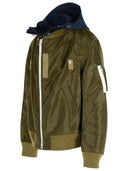 Chaqueta de nylon verde Sacai