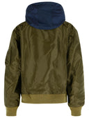 Chaqueta de nylon verde Sacai
