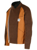 Chaqueta de mezcla de lana de Sacai Brown