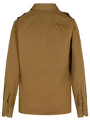 Tom Ford Army Green Silk Blend Shirt
