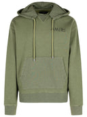 Amiri 'Stencil'녹색 면화 스웨트 셔츠