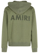 Amiri 'Stencil'녹색 면화 스웨트 셔츠