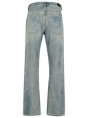 Amiri 'MX1' الجينز القطن الأزرق الفاتح