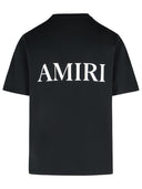 Camiseta de algodón negro amiri
