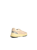 Autry 'Hyperway Low' Sandand Silver Mesh And Suede Sneakers