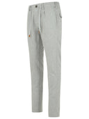 Eleventy Light Grey Wool Blend Trousers