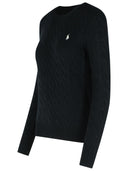 Polo Ralph Lauren 'Julianna' Black Wool Blend Sweater
