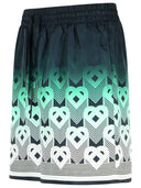 Casablanca Green Silk Bermuda Shorts
