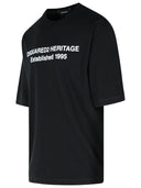 Dsquared2 'Heritage' Black Cotton T Shirt