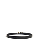 Khaite 'Manhattan' Black Lear Belt